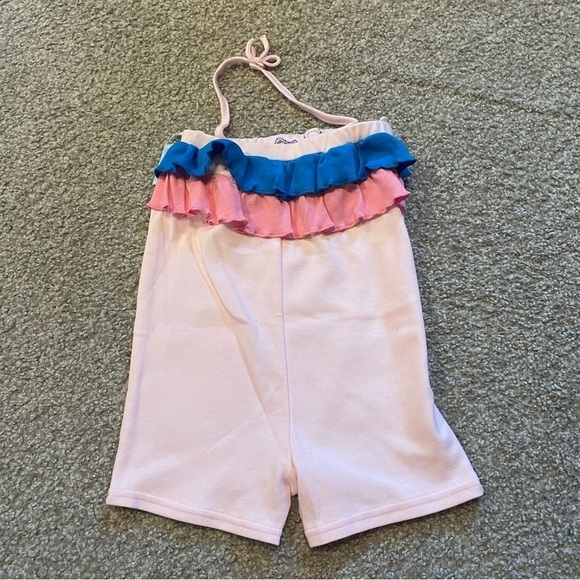 Vintage Disney Winnie the Pooh Romper One Piece NEW 24 Months Pink Blue Ruffle - Picture 5 of 5